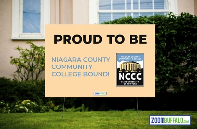 Niagara County Community College Bound Lawn Sign (Stake Included)