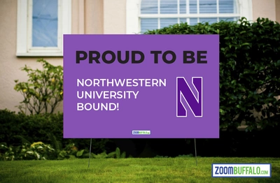 Northwestern University Bound Lawn Sign (Stake Included)