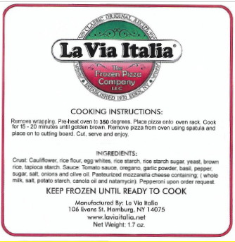 Frozen Pizza Ingredients- Robin