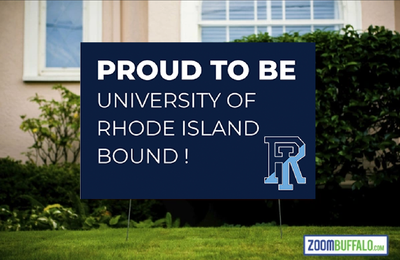 University of Rhode Island Bound lawn sign