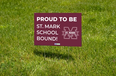 St. Mark School Bound Lawn Sign (Stake Included)