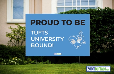 Tufts University Bound Lawn Sign (Stake Included)