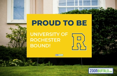 University of Rochester Bound Lawn Sign (Stake Included)
