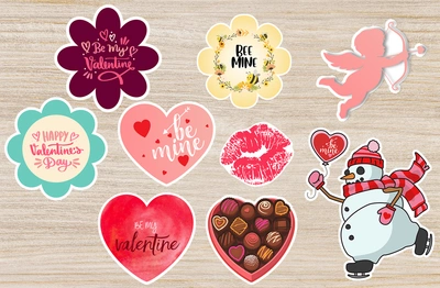 Valentine's Day Sticker Set