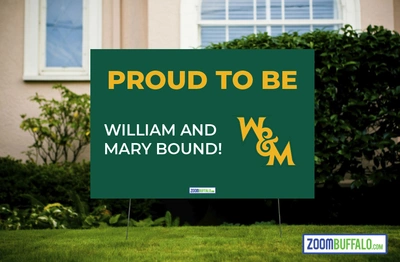 William and Mary Bound Lawn Sign (Stake Included)