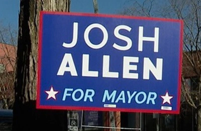 Josh Allen For Mayor lawn sign (16x24)