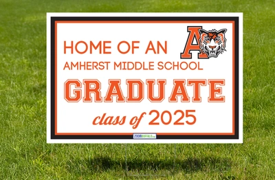 Amherst Middle School 8th Grade Lawn Sign (Stake Included)