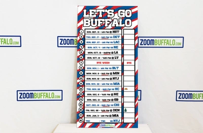 Buffalo 2026 Schedule Lawn Sign