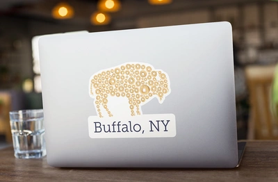 Cheerio Buffalo Sticker Decal- 6.5" x 4" (FREE SHIPPING)