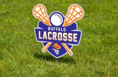 Buffalo Lacrosse Die-cut Sign