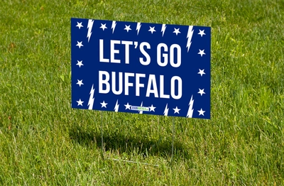 LET'S GO BUFFALO Sign (Stake included)