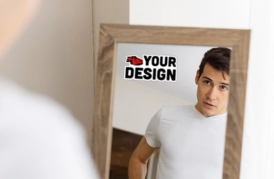 Custom Die Cut White Static Cling Decals (any shape)