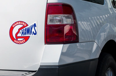 Hamburg Hawks Weather-proof die cut stickers