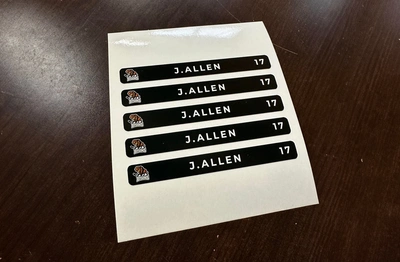 Hockey Stick ID Labels