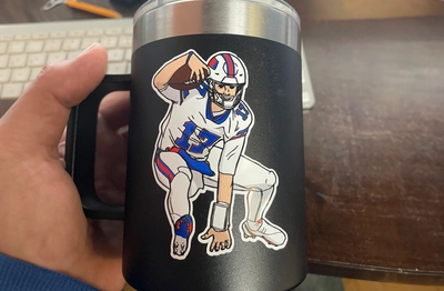 MVP17 jumping die cut stickers