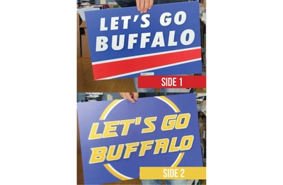 Lets Go Buffalo (Two tone edition) Sign