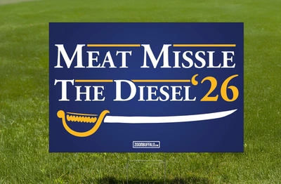Meat Missile Lawn Sign