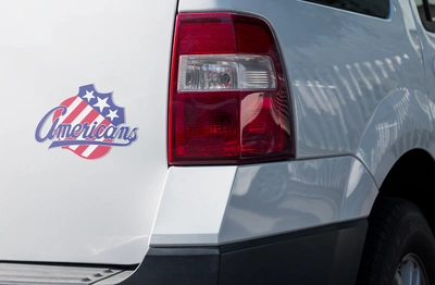 Rochester Jr Americans Weather-proof die cut stickers