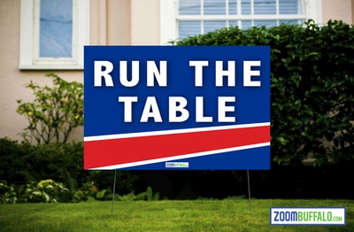 Run The Table lawn sign (16x24)