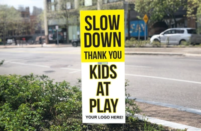 Slow Down Signs