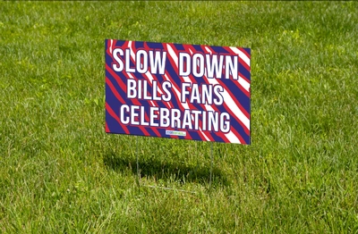 Slow Down Zubaz lawn sign (16x24)