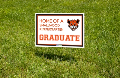 Smallwood Drive Kindergarten Graduate Lawn Sign (Stake Included)