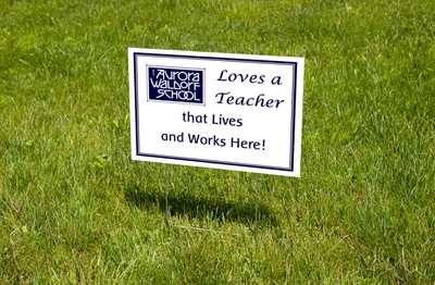 Waldorf TEACHER Lawn Sign (Stake Included)
