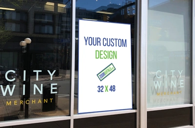 Custom Window Sign 32 x 48