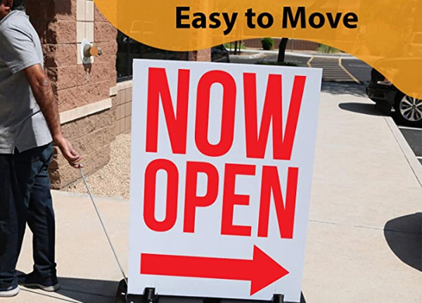 Large Indoor/Outdoor Sign with Base 3