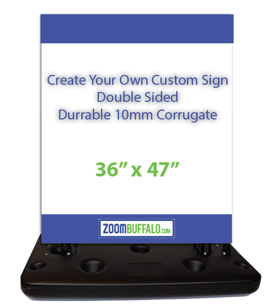 Large Indoor/Outdoor Sign with Base 1