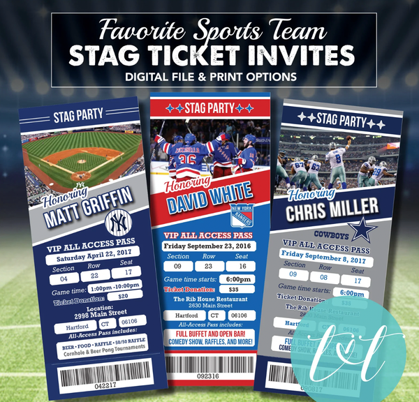 Stag Tickets/ Save the Dates 1