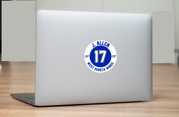 Hockey Club Custom Player Number Stickers 2