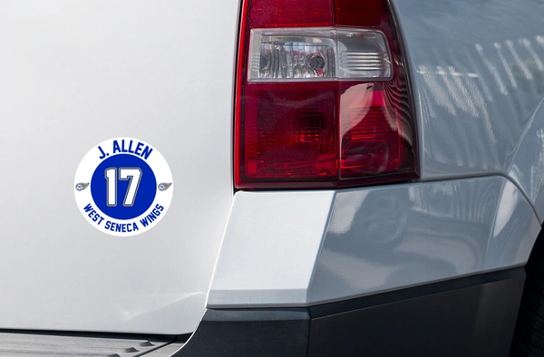 Hockey Club Custom Player Number Stickers 3