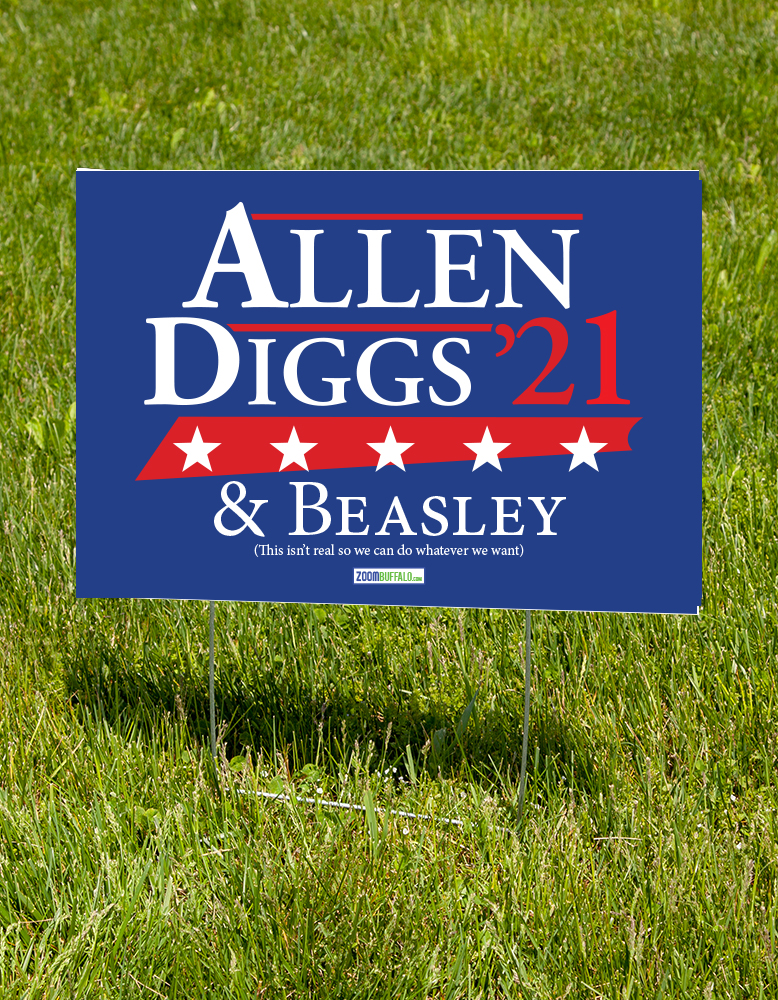 Allen Diggs & Beasley 21 lawn sign (16x24) Allen Diggs & Beasley 21 lawn sign (16x24)