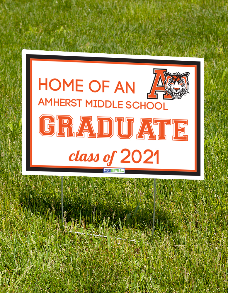 Amherst Middle School 2021 Lawn Sign (Stake Included) Amherst Middle School 2021 Lawn Sign (Stake Included)