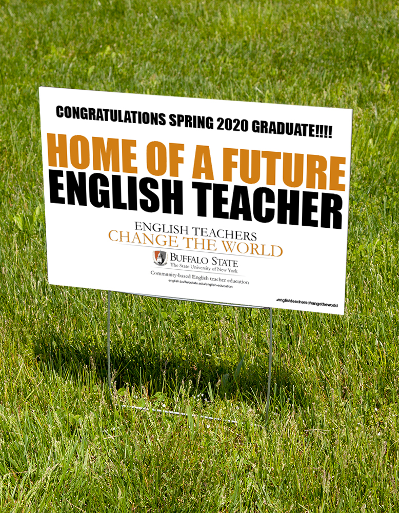 Buff State English Teacher Lawn Sign (Stake Included) Buff State English Teacher Lawn Sign (Stake Included)