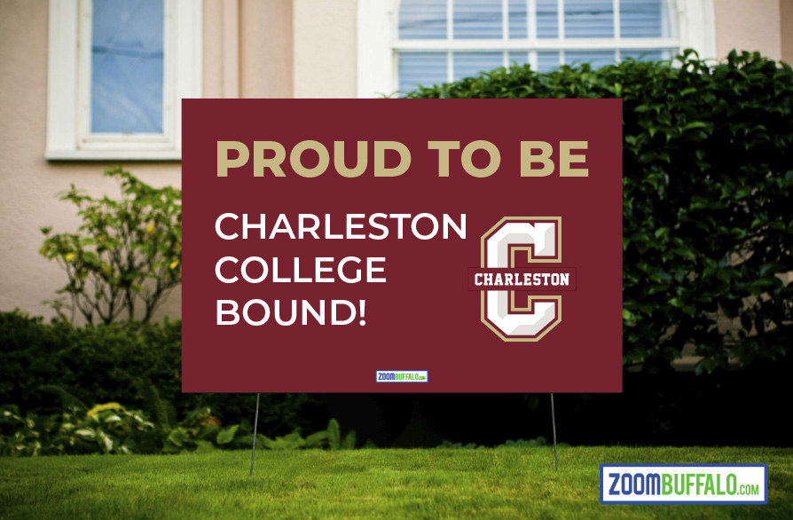 Charleston College Bound Lawn Sign (Stake Included) - ZoomBuffalo