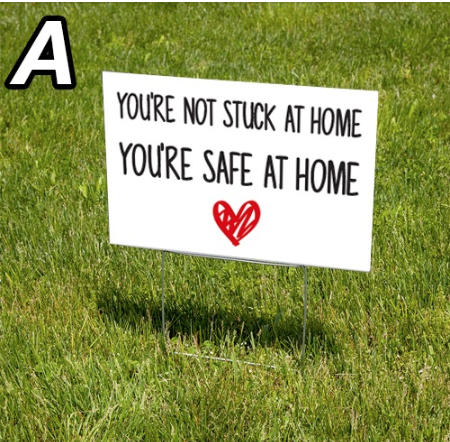 Safe at Home Sign A Safe at Home Sign A