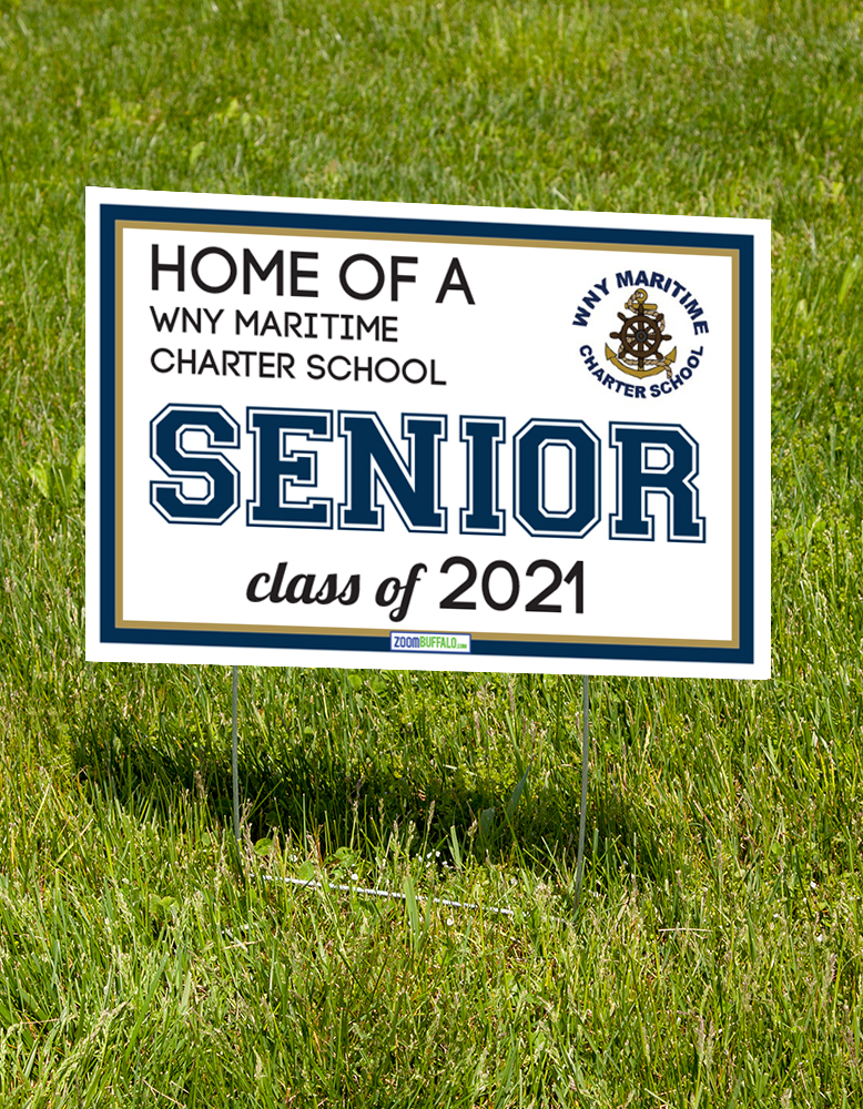 WNY Maritime Charter School 2021 Lawn Sign (stake Included) WNY Maritime Charter School 2021 Lawn Sign (stake Included)