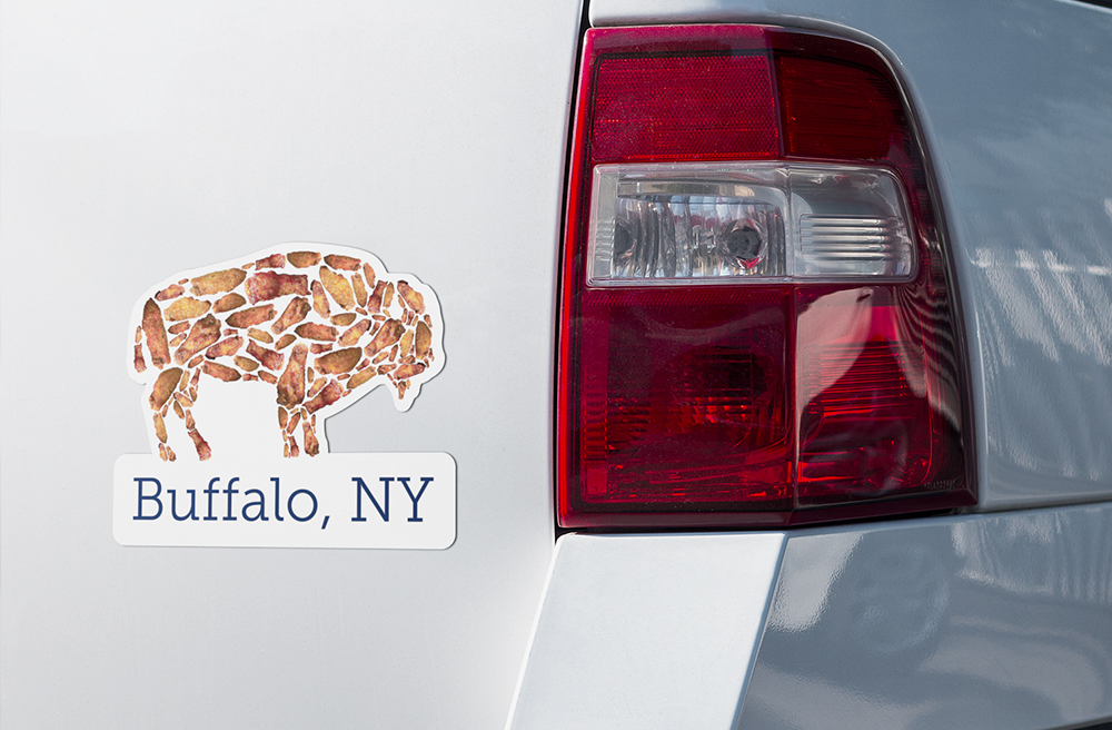 Adesivo Con Il Logo Di Buffalo Bills Che &egrave; Possibile Incollare Sulle